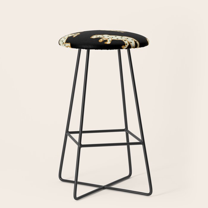 Leopard At Night Stool