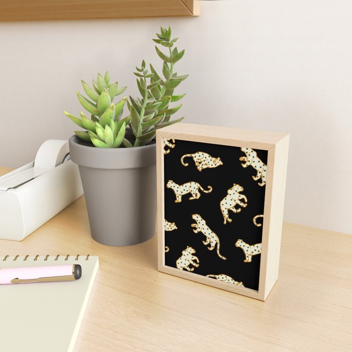 Leopard at Night Mini Art Print Gallery Image 2