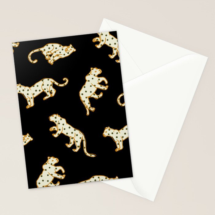 Leopard at Night Stationery Card Gallery Image 2