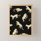 Leopard at Night Mini Art Print Gallery Image 1