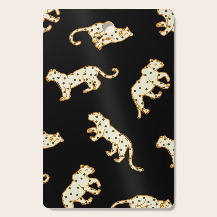 Leopard at Night Cutting Board Gallery Image 1