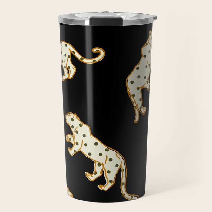 Leopard at Night Travel Mug Gallery Image 1