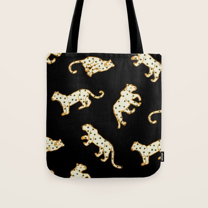 Leopard at Night Tote Bag Gallery Image 1