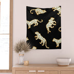 Leopard at Night Wall Tapestry Gallery Image 2