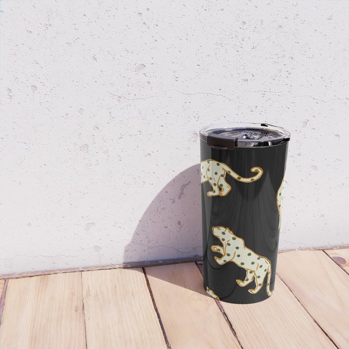 Leopard at Night Travel Mug Gallery Image 4