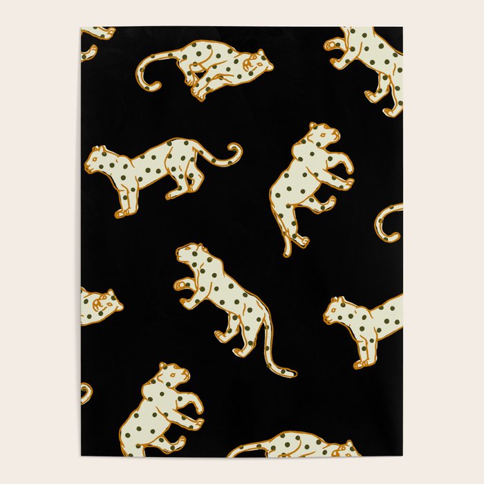 Leopard at Night Poster Gallery Image 4