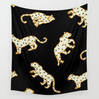 Leopard at Night Wall Tapestry Gallery Image 4