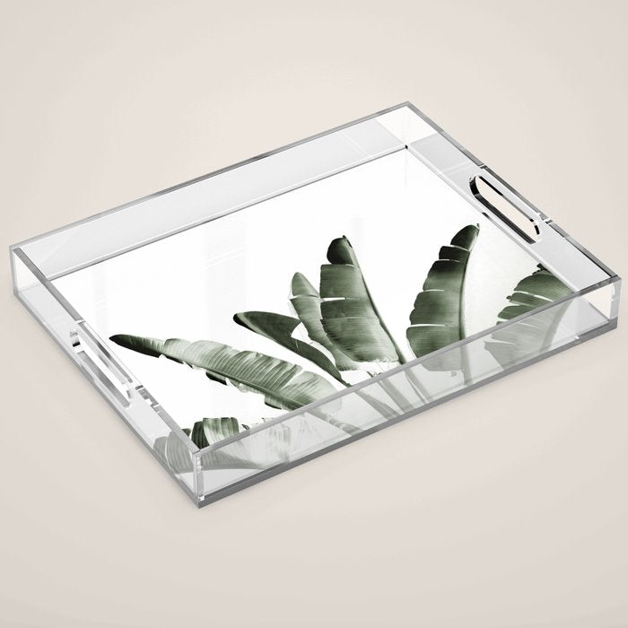 Traveler palm Acrylic Tray Gallery Image 1