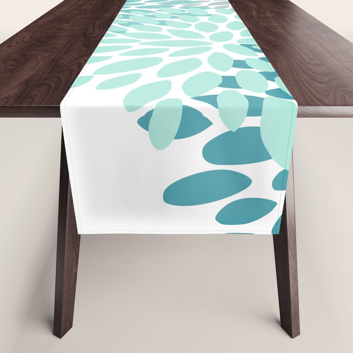 Festive, Winter Garden, Flowers Print Table Runner Gallery Image 1