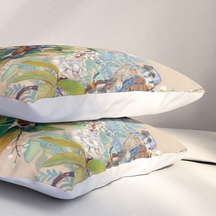 Floral Falcon Garden Pillow Sham Gallery Image 3