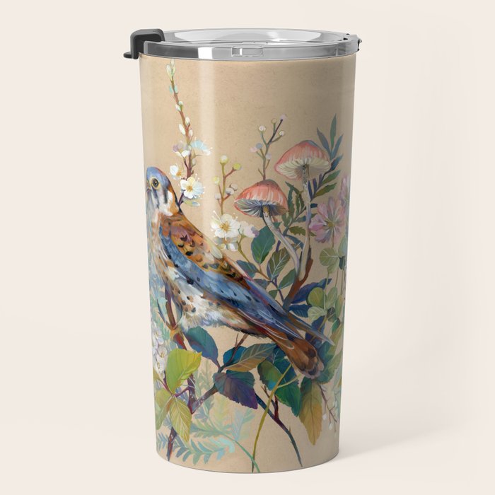Floral Falcon Garden Travel Mug Gallery Image 3