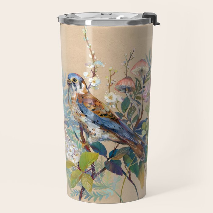 Floral Falcon Garden Travel Mug Gallery Image 2