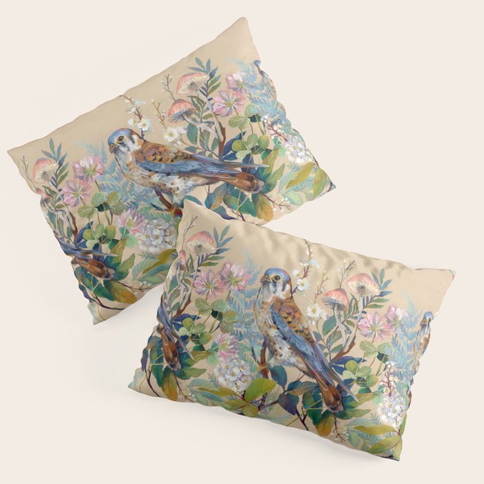 Floral Falcon Garden Pillow Sham Gallery Image 3