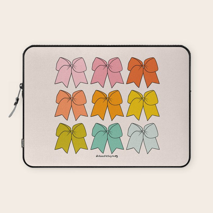 Rainbow Bows Laptop Sleeve Gallery Image 1