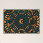 Moon Zodiac Wheel Welcome Mat Gallery Image 1