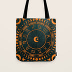Moon Zodiac Wheel Tote Bag Gallery Image 1