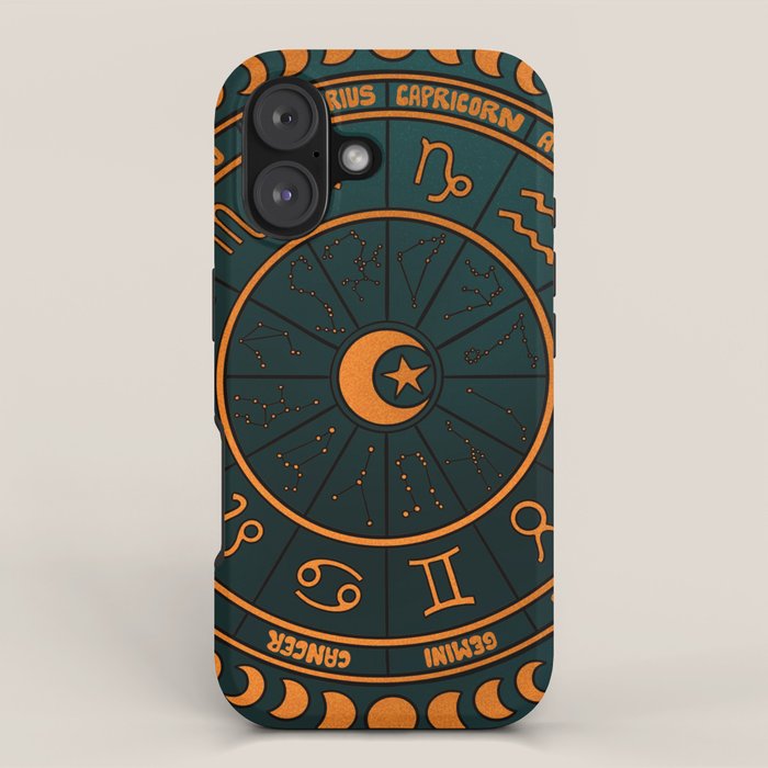 Moon Zodiac Wheel iPhone Case Gallery Image 1