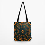 Moon Zodiac Wheel Tote Bag Gallery Image 2