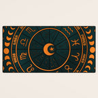 Moon Zodiac Wheel Desk Mat Gallery Image 3