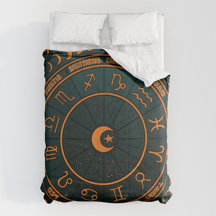 Moon Zodiac Wheel Comforter Gallery Image 6