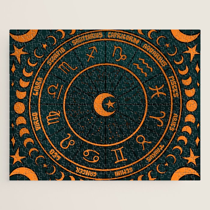 Moon Zodiac Wheel Jigsaw Puzzle Gallery Image 1