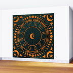 Moon Zodiac Wheel Wall Mural Gallery Image 2