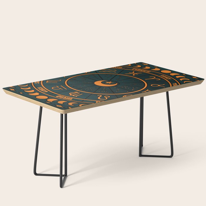 Moon Zodiac Wheel Coffee Table Gallery Image 1