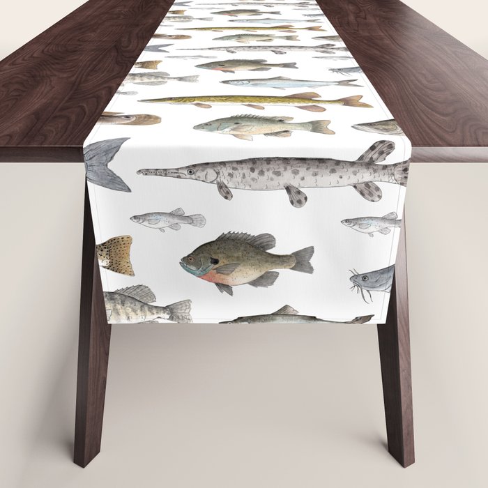 A Few Freshwater Fish Table Runner Gallery Image 1