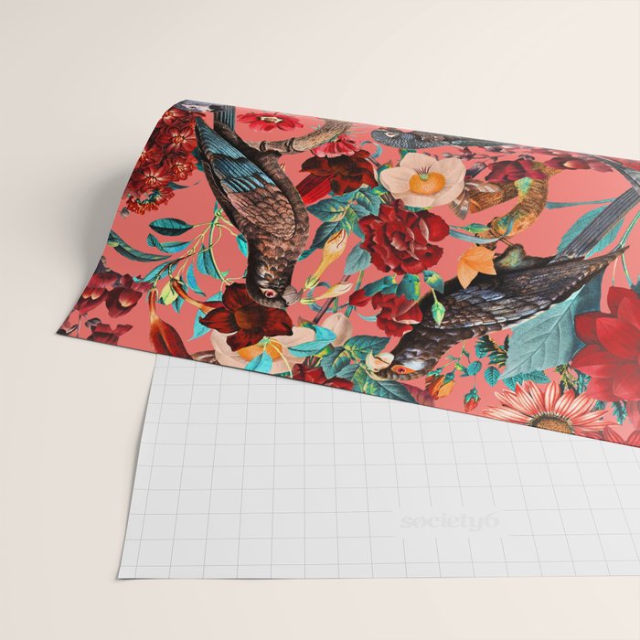 FLORAL AND BIRDS XIX Wrapping Paper Gallery Image 2