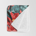 FLORAL AND BIRDS XIX Throw Blanket Gallery Image 3