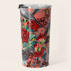 FLORAL AND BIRDS XIX Travel Mug Gallery Image 3