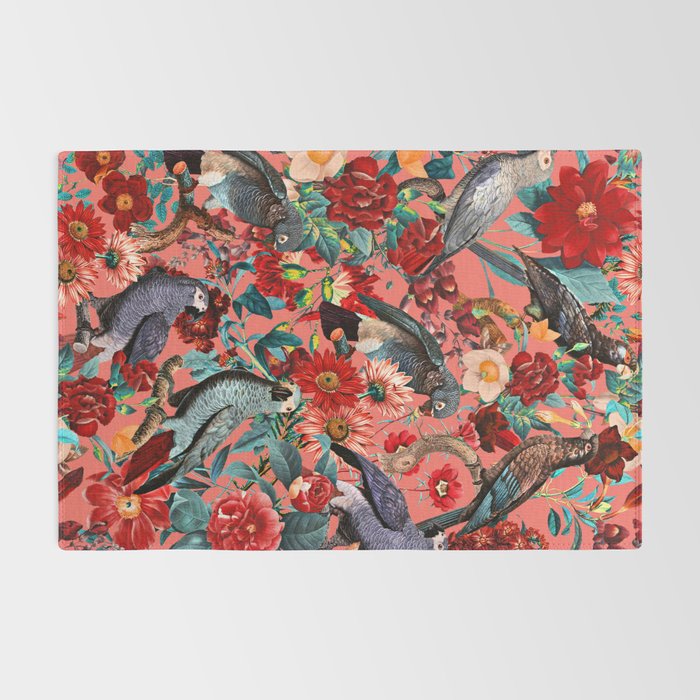 FLORAL AND BIRDS XIX Rug Gallery Image 2