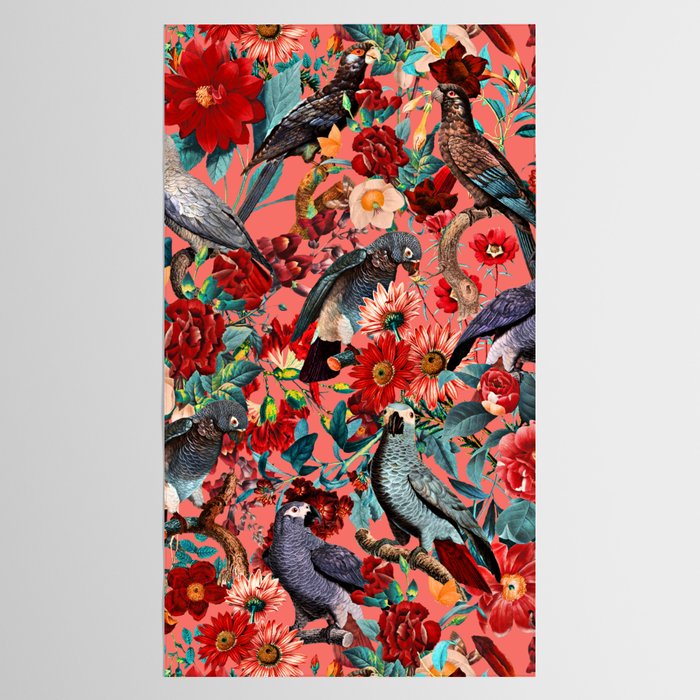 FLORAL AND BIRDS XIX Tablecloth Gallery Image 2