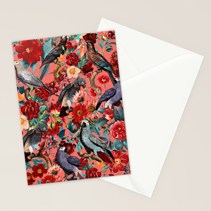 FLORAL AND BIRDS XIX Stationery Card Gallery Image 2