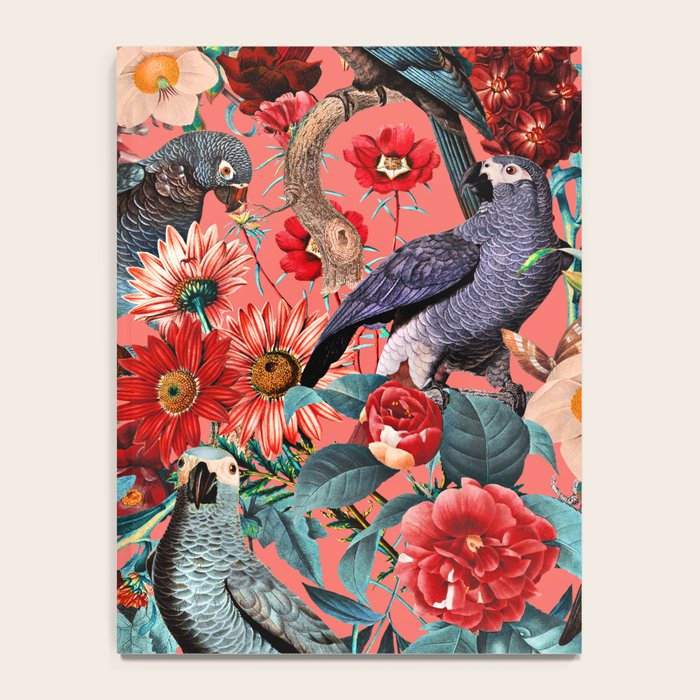 FLORAL AND BIRDS XIX Notebook Gallery Image 4