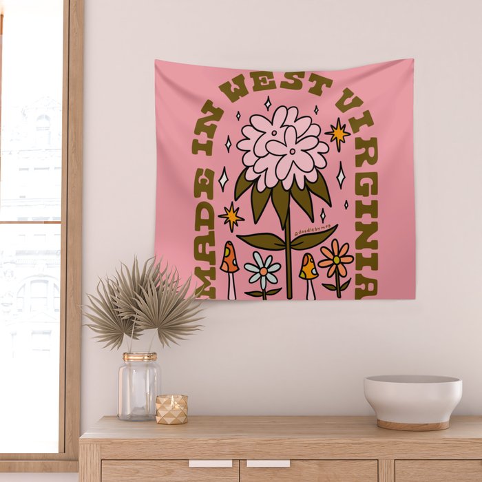 Made In West Virginia Wall Tapestry Gallery Image 2