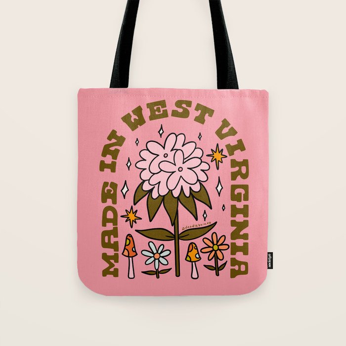 Made In West Virginia Tote Bag Gallery Image 1