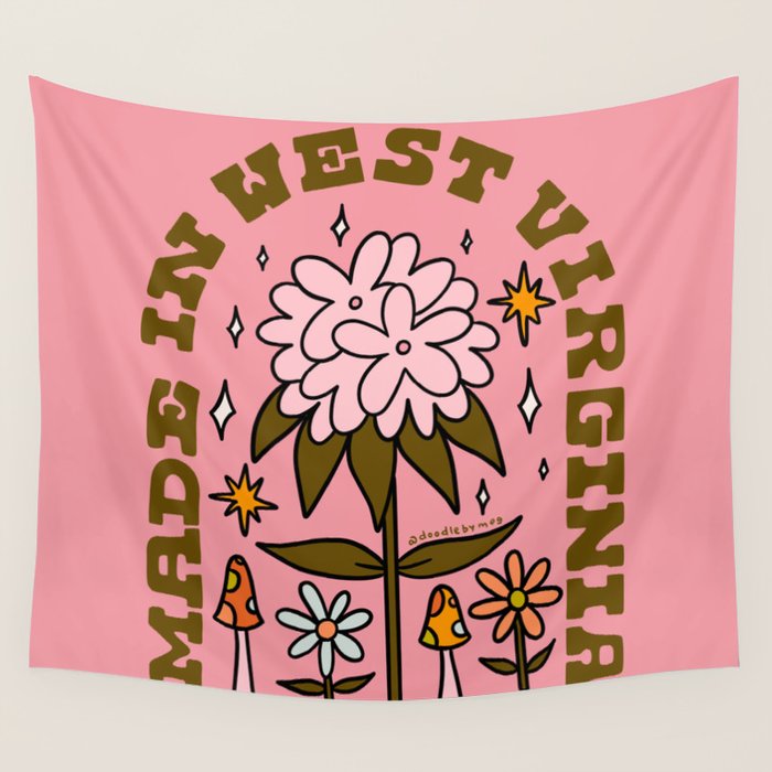 Made In West Virginia Wall Tapestry Gallery Image 4