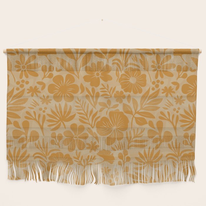 Charming Flower Shapes Amber Marigold Wall Hanging Gallery Image 1