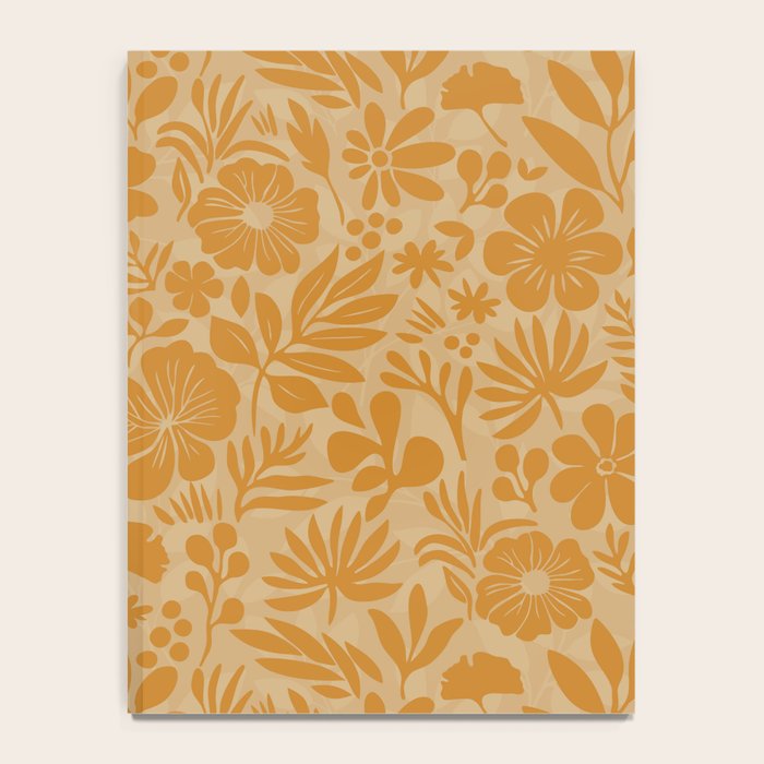 Charming Flower Shapes Amber Marigold Notebook Gallery Image 4