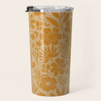 Charming Flower Shapes Amber Marigold Travel Mug Gallery Image 3