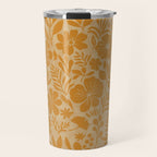 Charming Flower Shapes Amber Marigold Travel Mug Gallery Image 1