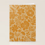 Charming Flower Shapes Amber Marigold Stationery Card Gallery Image 2