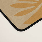 Charming Flower Shapes Amber Marigold Desk Mat Gallery Image 4
