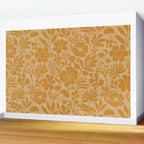Charming Flower Shapes Amber Marigold Wall Mural Gallery Image 2