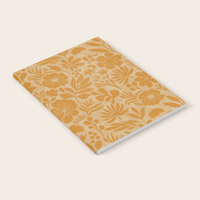 Charming Flower Shapes Amber Marigold Notebook Gallery Image 2