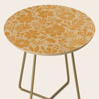 Charming Flower Shapes Amber Marigold Side Table Gallery Image 2