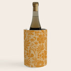 Charming Flower Shapes Amber Marigold Wine Chiller Gallery Image 2