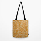 Charming Flower Shapes Amber Marigold Tote Bag Gallery Image 2