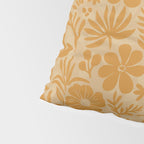 Charming Flower Shapes Amber Marigold Pillow Sham Gallery Image 4
